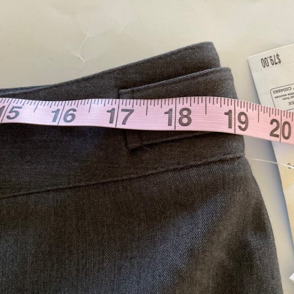 NWT Jones New York Signature Stretch Charcoal Dress Pants 16 Office 32.5” Inseam - Picture 9 of 11